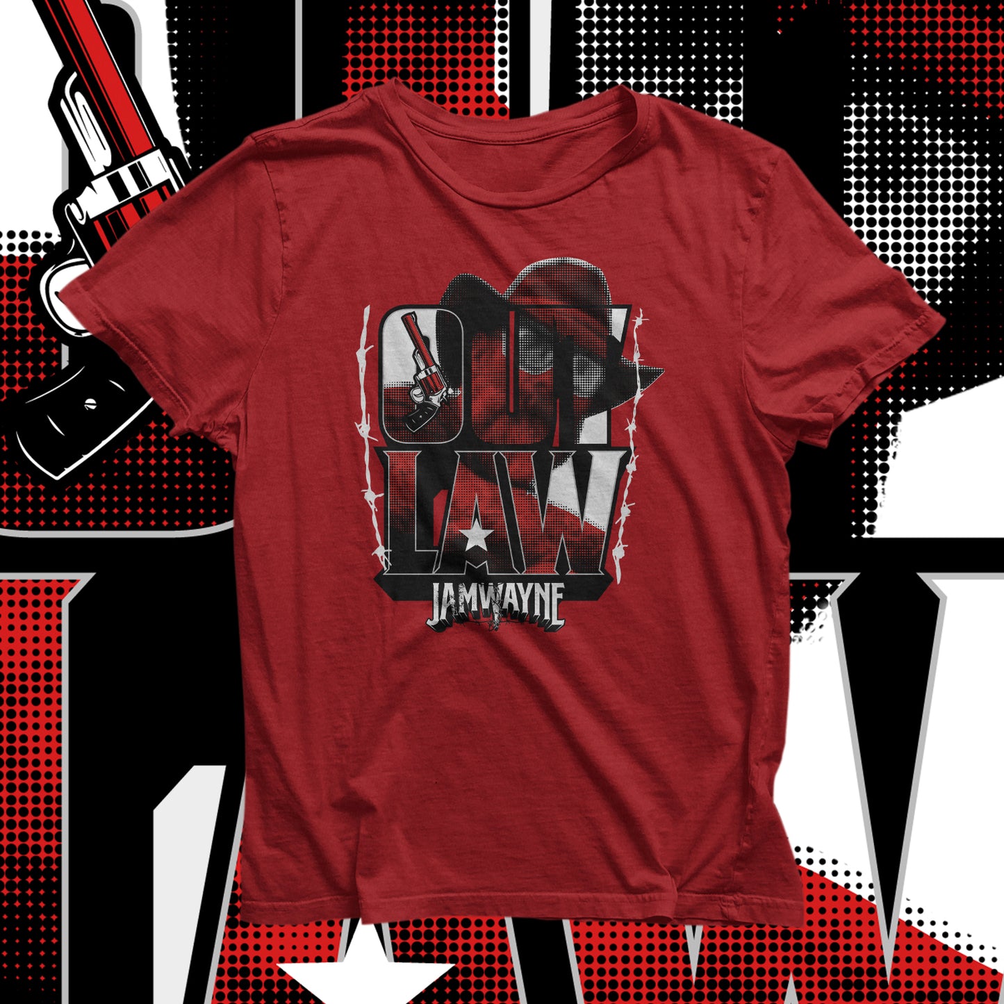 "Outlaw" T-shirt (Red)